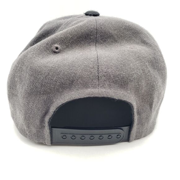 BRIXTON Supply Oath III Snapback Hat Grey & Black Adjustable Wool Cap - Picture 4 of 9